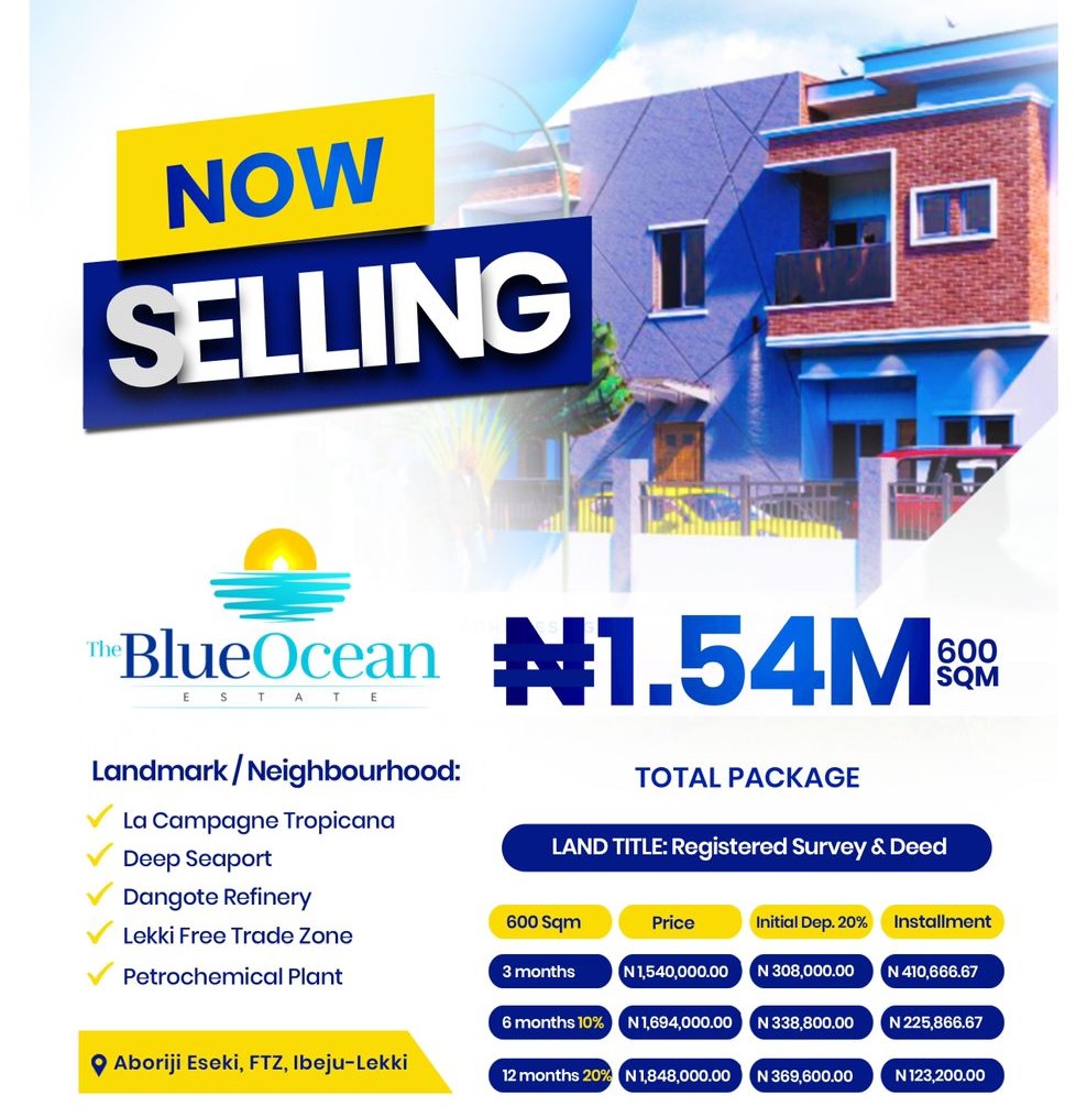 Blue Ocean Estate Ibeju Lekki Lagos Nigeria