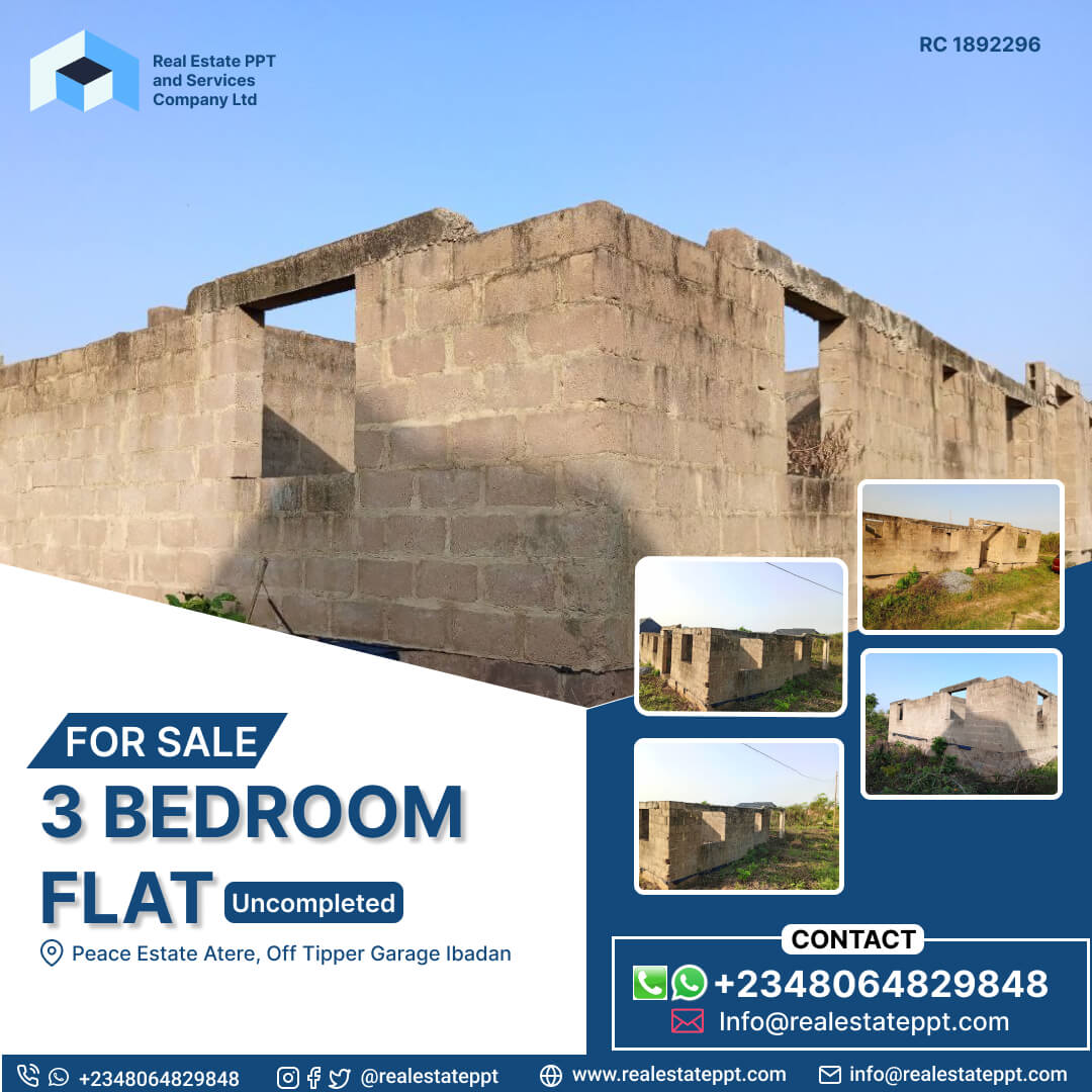 3 Bedroom flat for sale in Ibadan