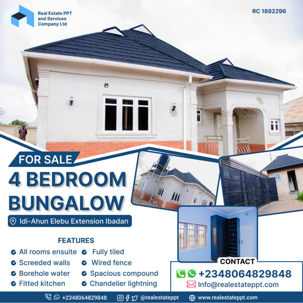 4 Bedroom Bungalow for sale in Ibadan
