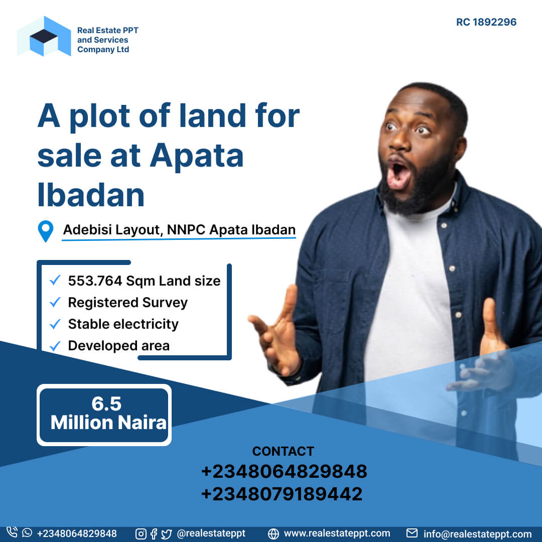 A plot of land for sale at Apata Ibadan