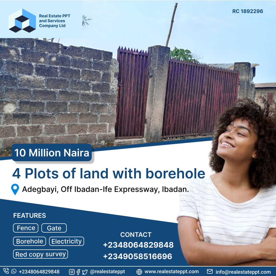 Plots of land for sale at Adegbayi Ibadan Nigeria