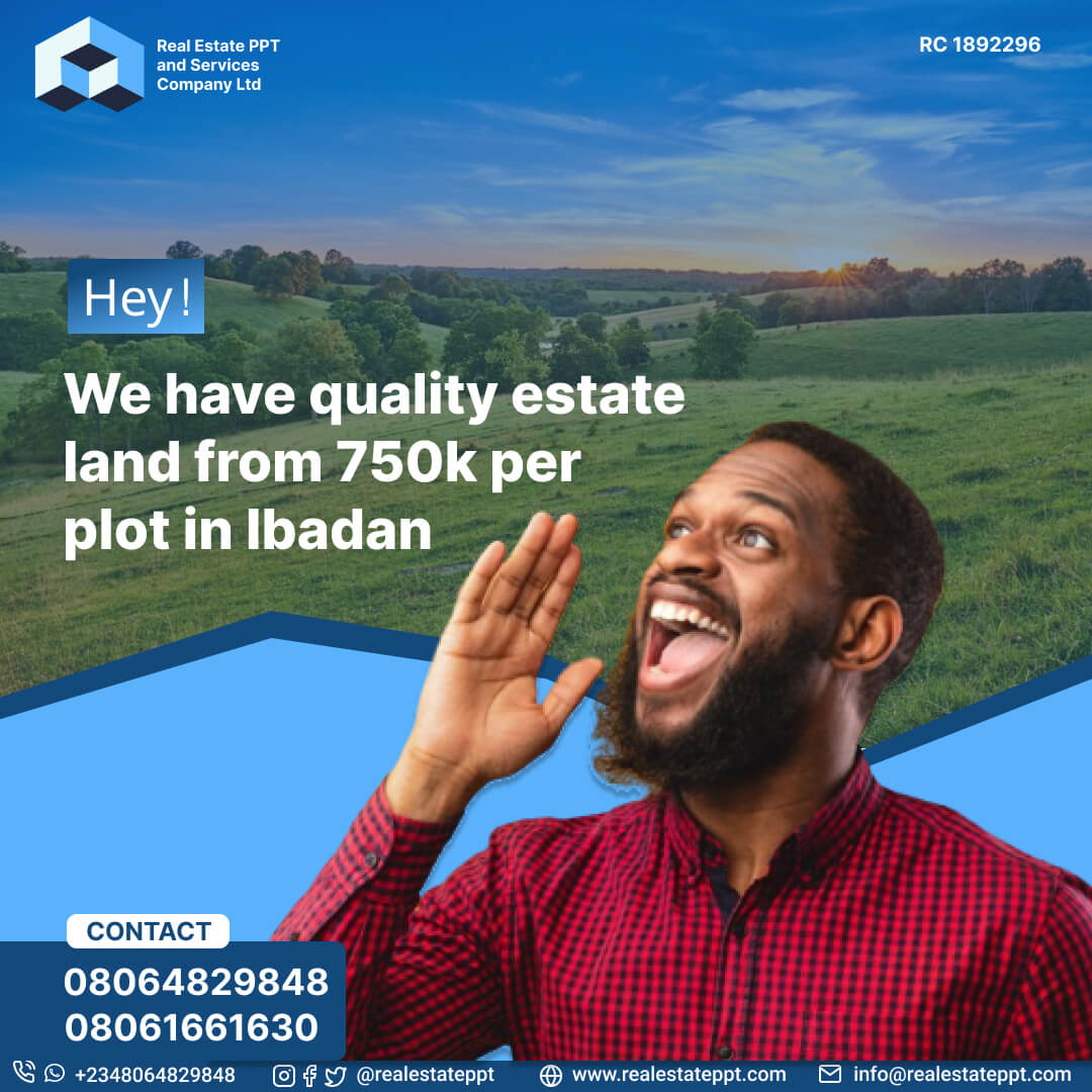 Buy land for as low as 750k in Ibadan